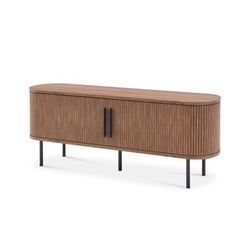 1851b  Quin Tambour 59" TV Stand, Walnut