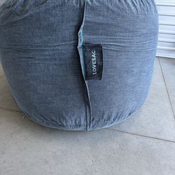 New Lovesac BigOne, Blue Chenille Cover Included