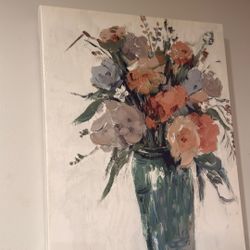 Canvas Painting — Flower Vase — Decorative