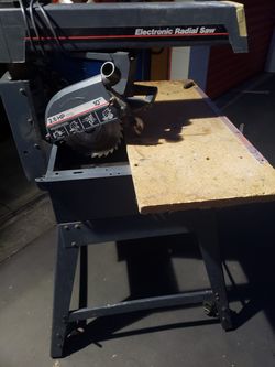 Arm saw with Table