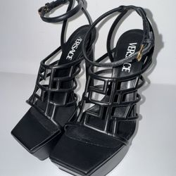 Versace Greca Maze Heels 