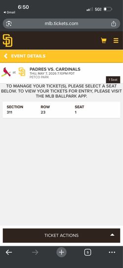Padres vs cardinals ticket