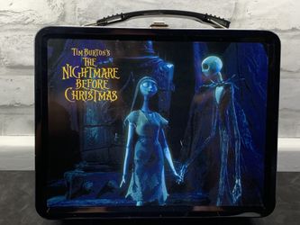 NECA Nightmare Before Christmas 2004 Metal Lunchbox W/ Thermos Set ~ RARE