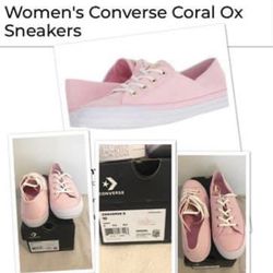 Women’s Converse Coral Ox Size 10 Brand New Still In Box