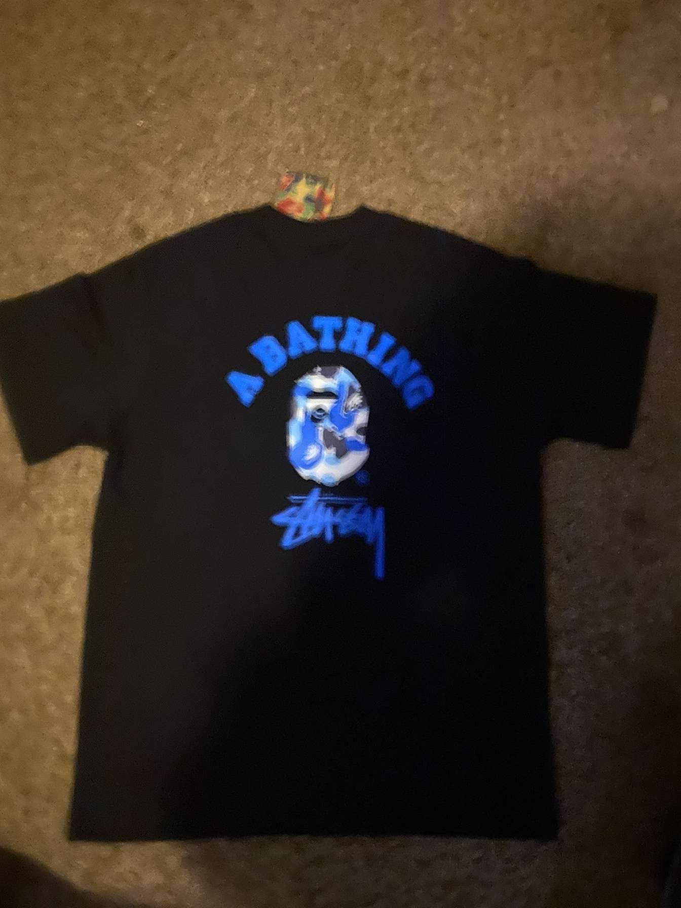 Stussy Bape Shirt Blue