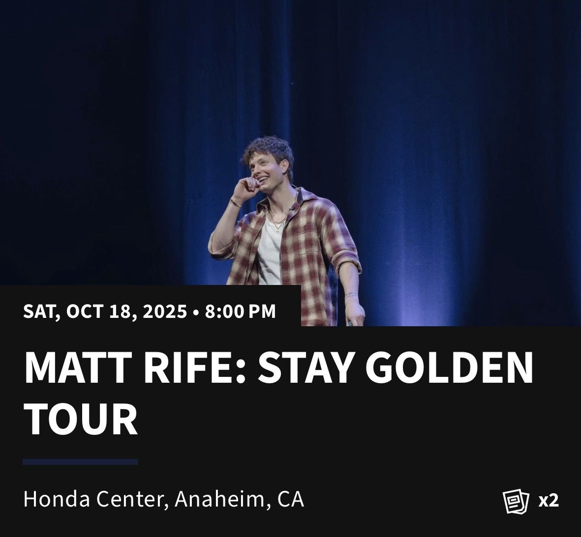 Matt Rife: Stay Golden Tour