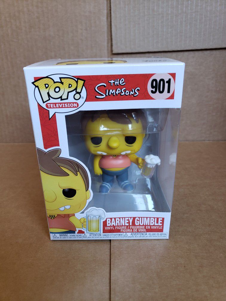 Funko Pop! Television The Simpsons #901 Barney Gumble Vinyl Figure W/Protector