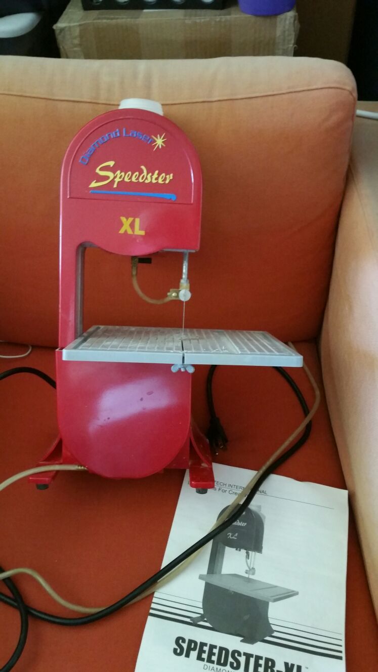 SOLD - Glass Wet Band Saw Diamond Laser Speedster XL