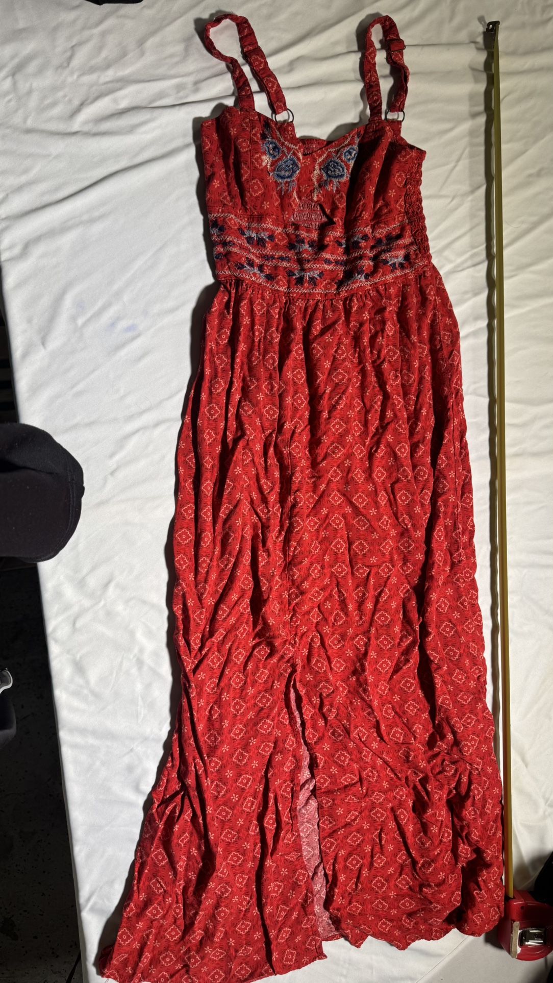 Size small sundress red seven dollars