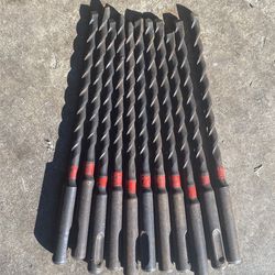 11  NEW  Hilti 1/4 Inch Bits , AND  1 — 1/2 In  Like New 