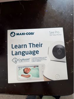 “Maxi-Cosi See Pro 360° Baby Monitor w/ CryAssist – 2K HD, AI Cry Translation – Retail $249.99 – NEW/SEALED”