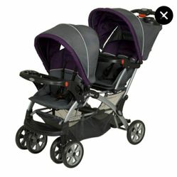 double stroller and car seats