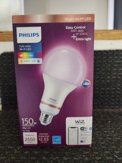150-Watt Equivalent A23 LED Dimmable Smart WiFi Connected LED Light Bulb Color and Tunable White 2200K 6500K