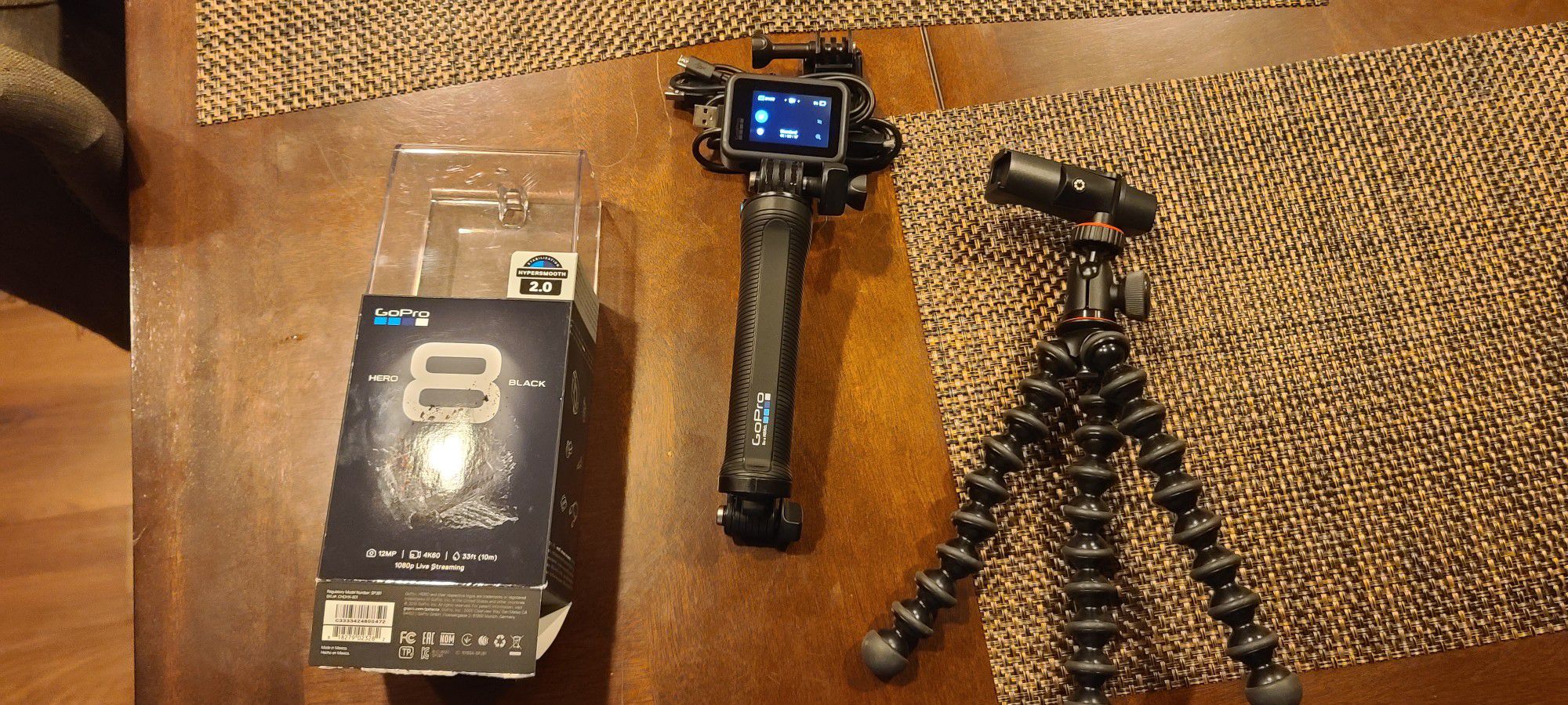 Like new GoPro Hero8 Black with accessories