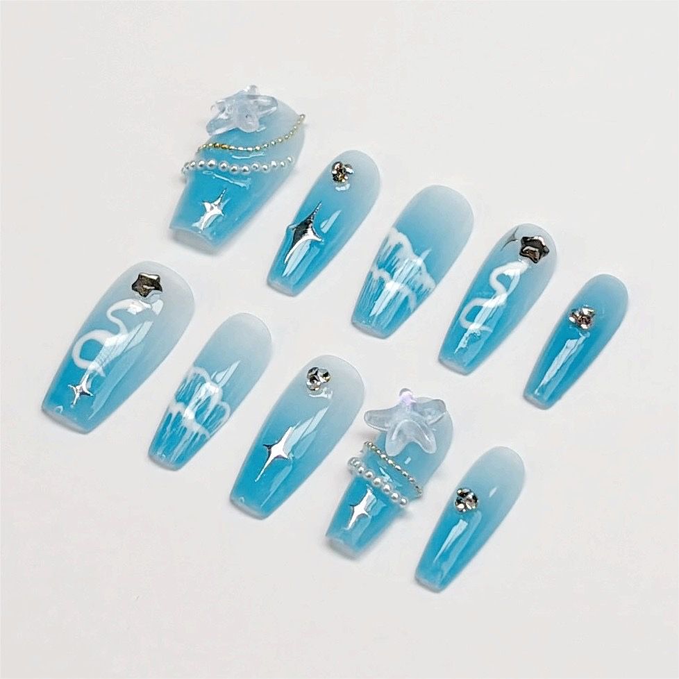 Handmade Press On Nails, M Size Only