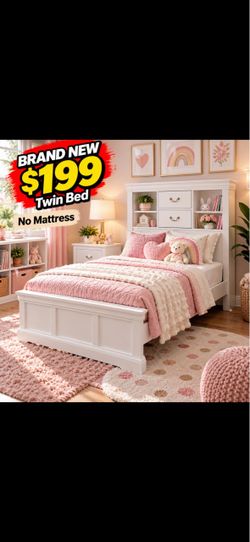 Twin Bookcase Bed