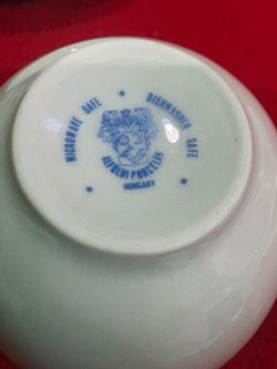 Vintage Alfoldi Porcelain Hungarian 13 Piece Tea Set White in Miami Dolphin Mall area.