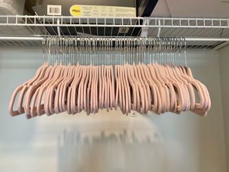 Pink kids hangers