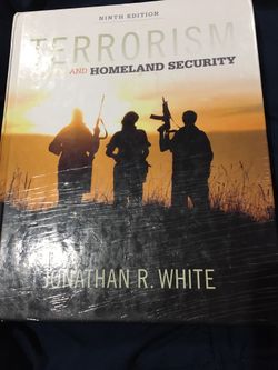 Terrorism and Homeland Security Book