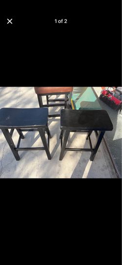 Black Wood stools