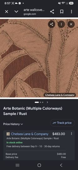 Arte wallcovering -Botanica Rust