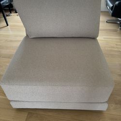 Crate and Barrel armless chair