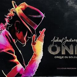 MICHAEL JACKSON ONE Cirque Du Soleil PROGRAM BOOK 16 Inches x 12 Inches  From LAS VEGAS MANDALAY BAY THEATER MONDAY JUNE 3, 2013 “ MINT “
