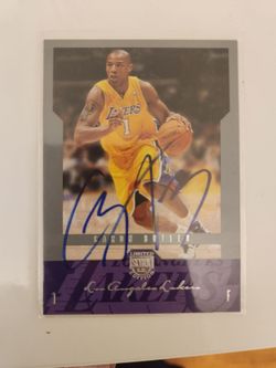 Karon Butler Signed Lakers Skybox Limited Edition Card