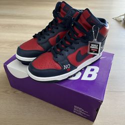 Supreme Nike SB Dunk High By Any Means Navy (9)