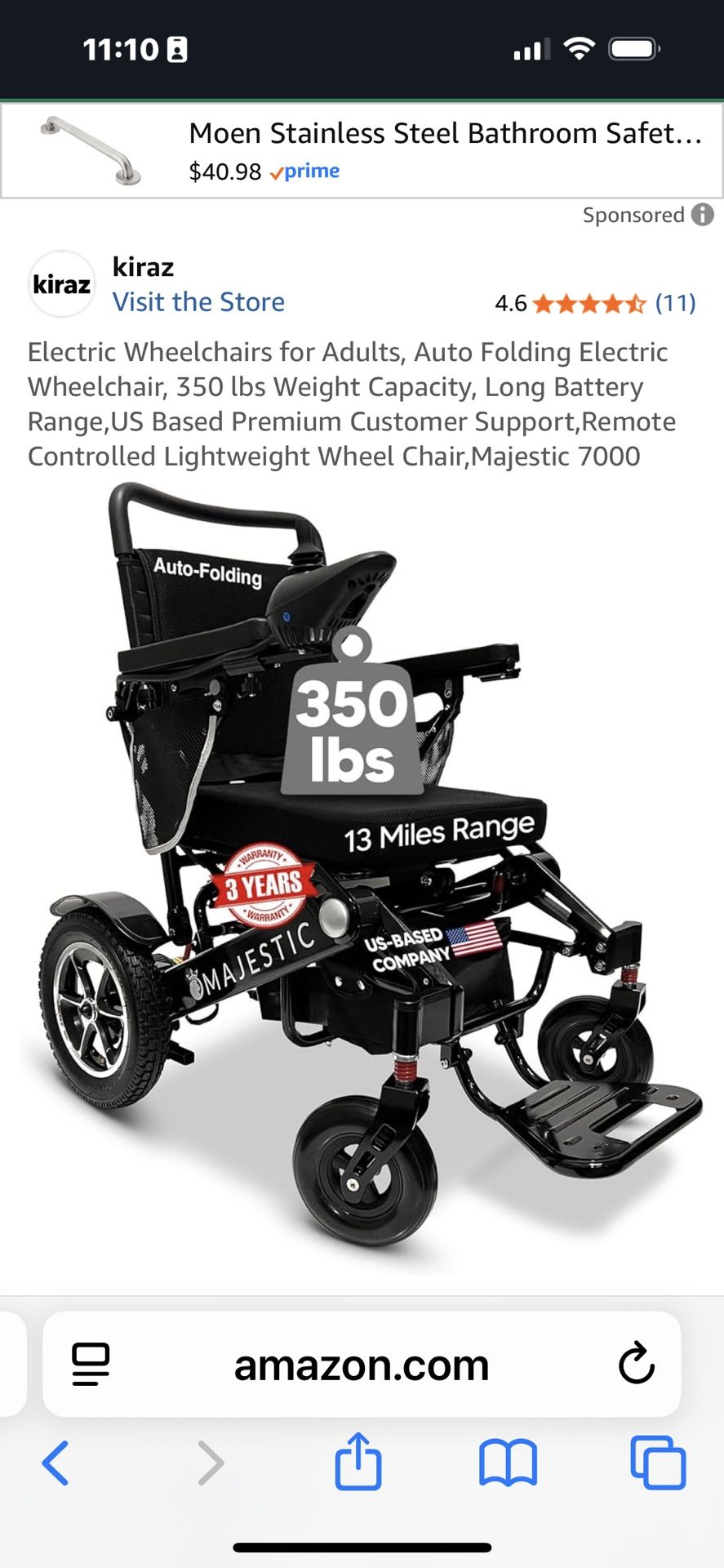 Majestic 7000 Wheelchair 2023 Model