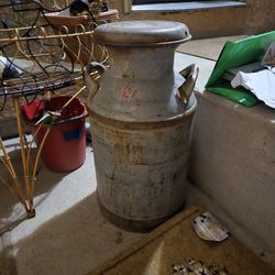 Large, Old Milk Can