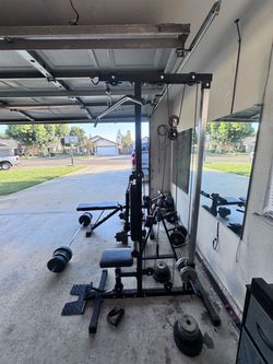 Merax workout machine with weights