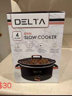 Delta 4-Quart Oval Slow Cooker
