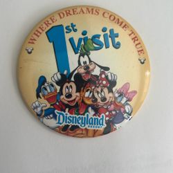 First Visit Disneyland Mickey Mouse And Friends (2) Lapel Pin
