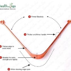 100%copper Tongue Cleaner Scraper Ayurvedic