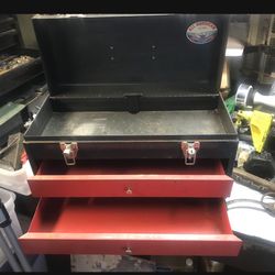 Made In USA Great 2 Drawer Toolbox Sturdy Smooth Useable $25 Cash Firm New Port Richey 