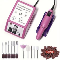 Manicure Drill Machine Set Electric Nail Drill Machine Gel Polish Remover Portable Nail Polisher Equipment