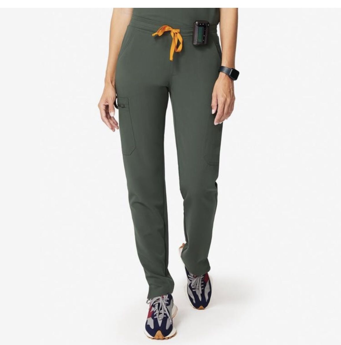 Figs Moss Green Yola Scrub Pants XSP