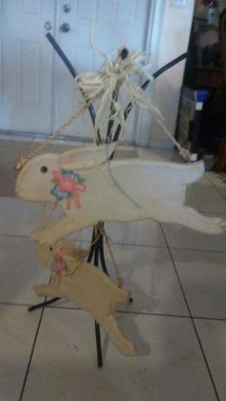 Wood Easter Rabbit