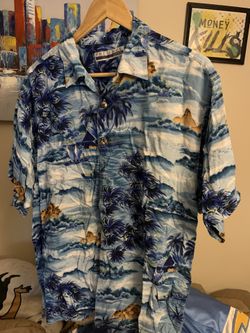 Vintage Silk Hawaiian Shirt Size L