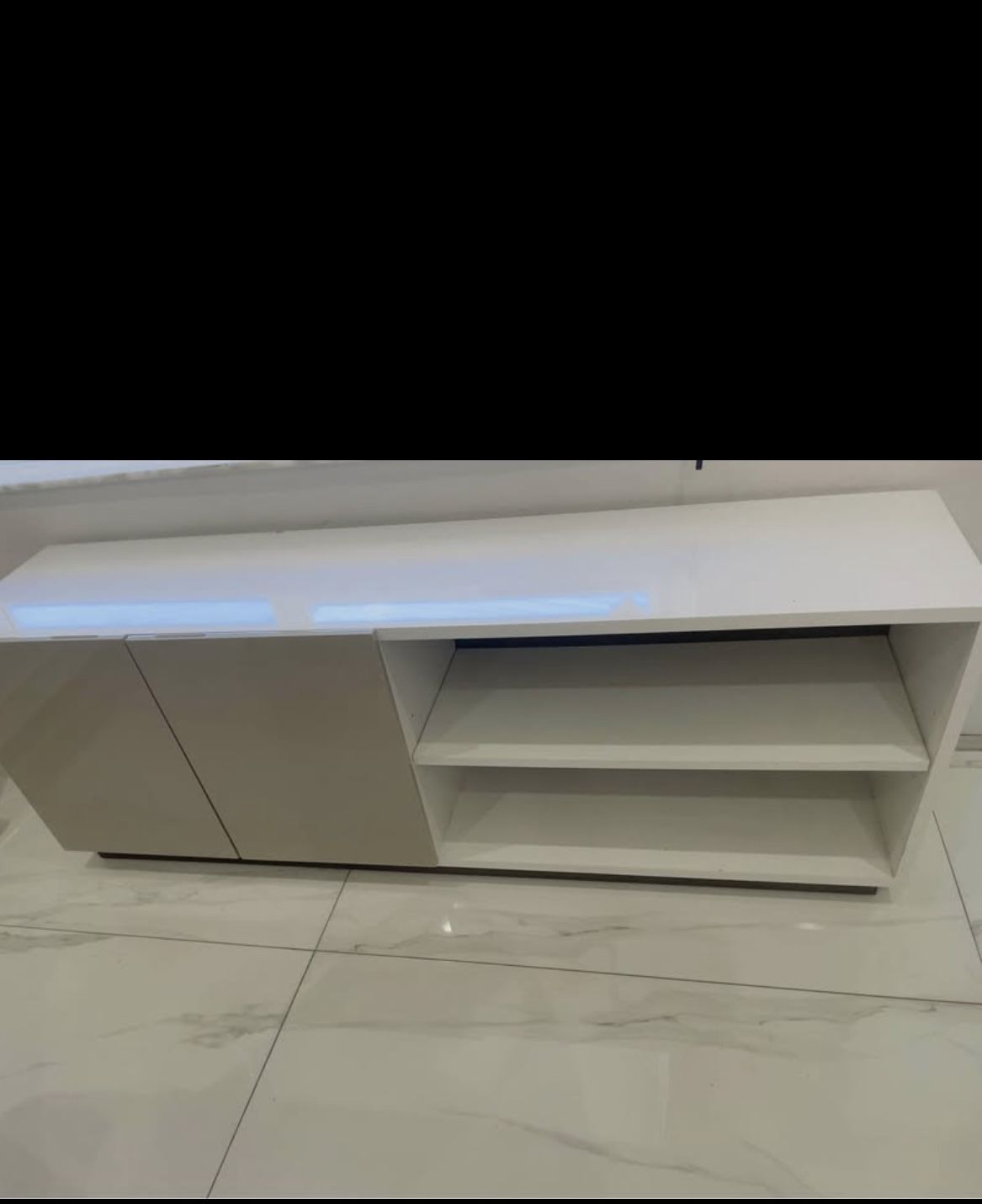 TV Stand With Shelves And Doors