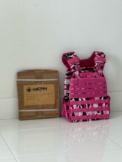 Lycan Fitness Tactical Weighted Vest – Pink Camo | 2.5KG Plates Included