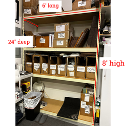 Heavy Duty Rivet Racking – Like New – 2 Sections Available