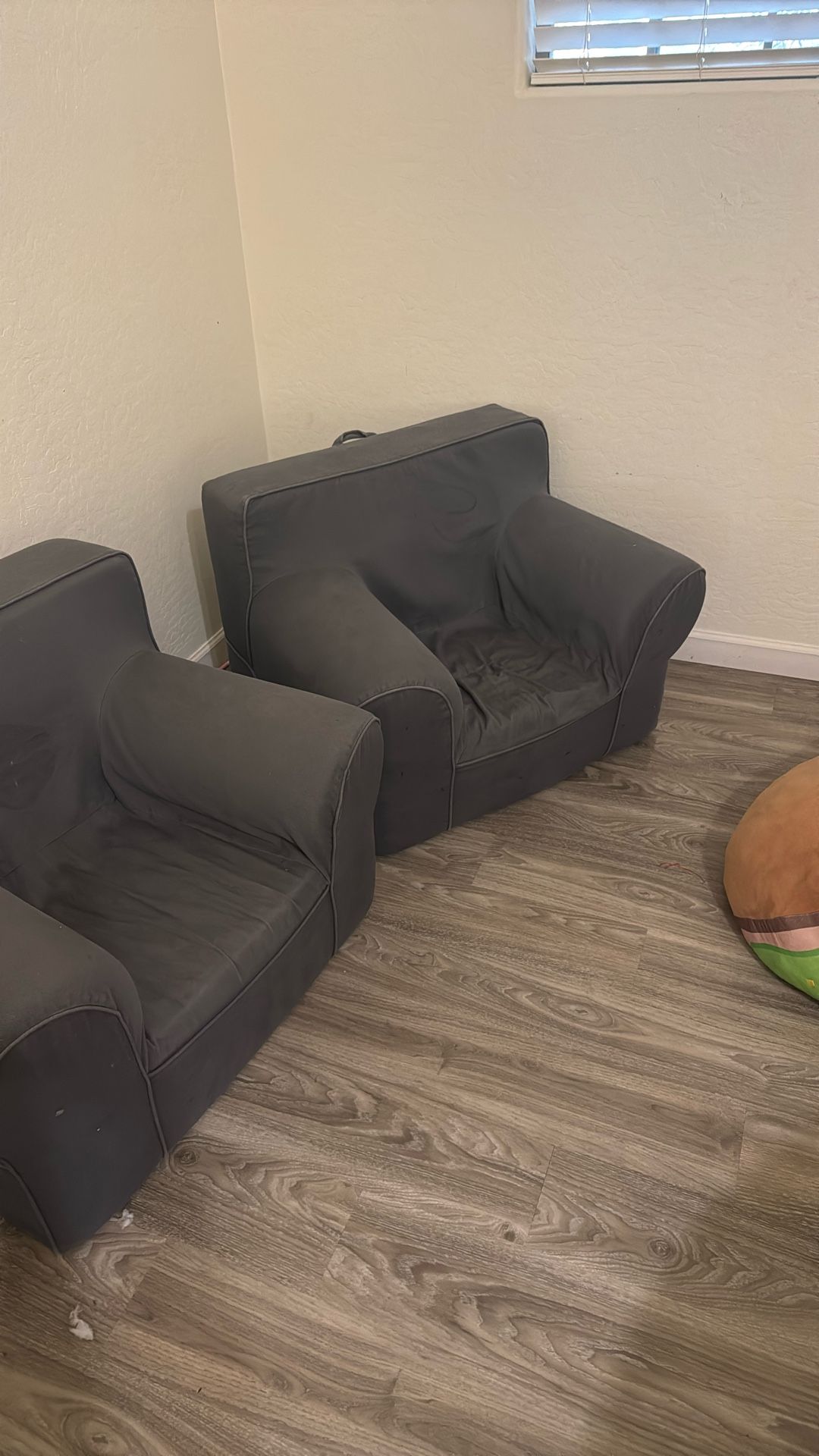 Two Pottery Barn Oversized Anywhere Chairs
