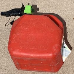 Portable Red Fuel Gas Canister Fuel Gasoline