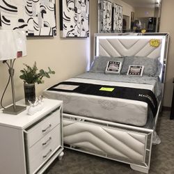 Full Size Bedroom Set W/ LED