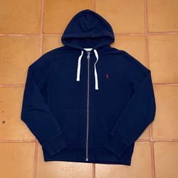Polo Ralph Lauren thermal hood zip up hoodie size medium