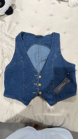 Jean vest size L