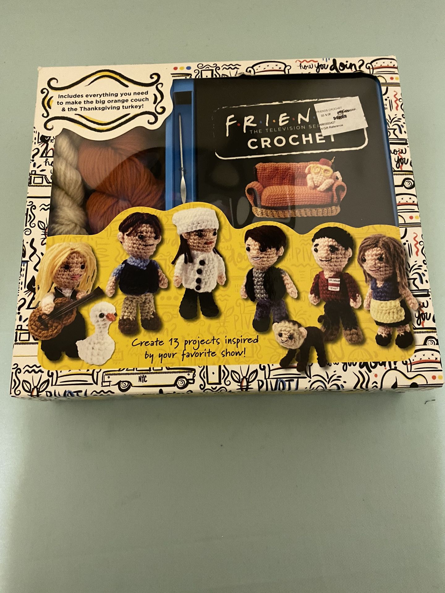 NEW IN BOX! Friends TV Show Crochet Kit! 