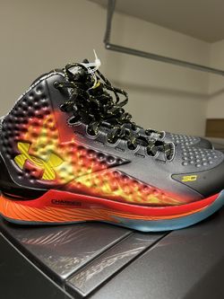 New UNDER ARMOUR CURRY 1 RETRO Jam Fire Basketball Shoes Mens 11 And 11.5 (contact info removed)-001